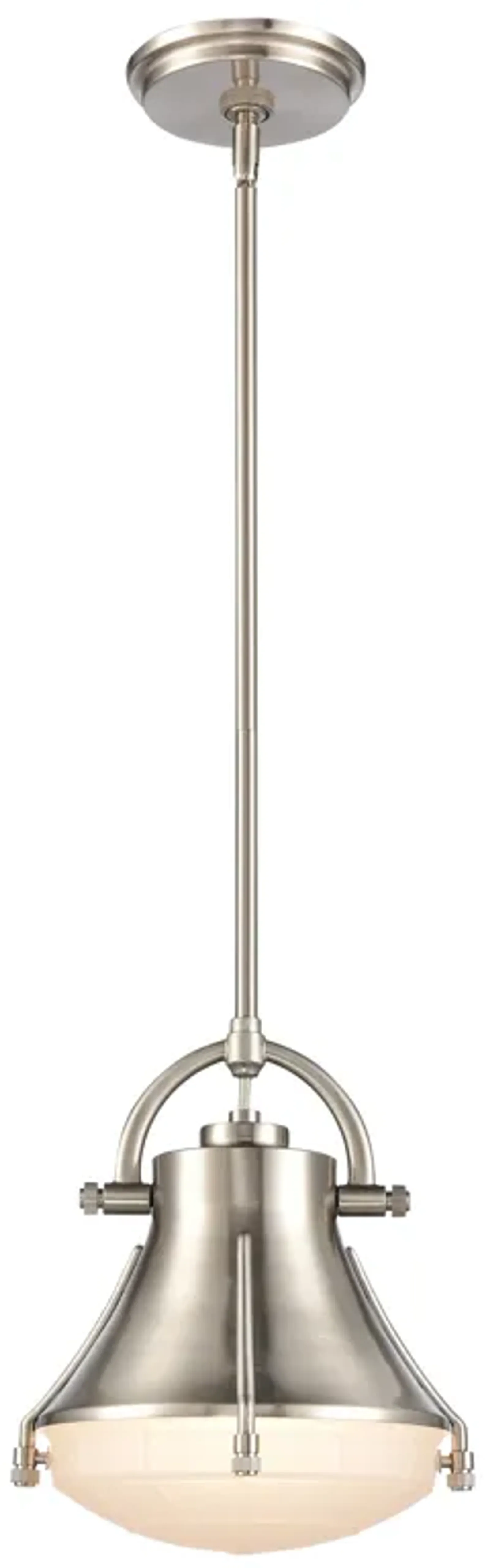 Urbanite 9" Wide 1-Light Mini Pendant - Satin Nickel