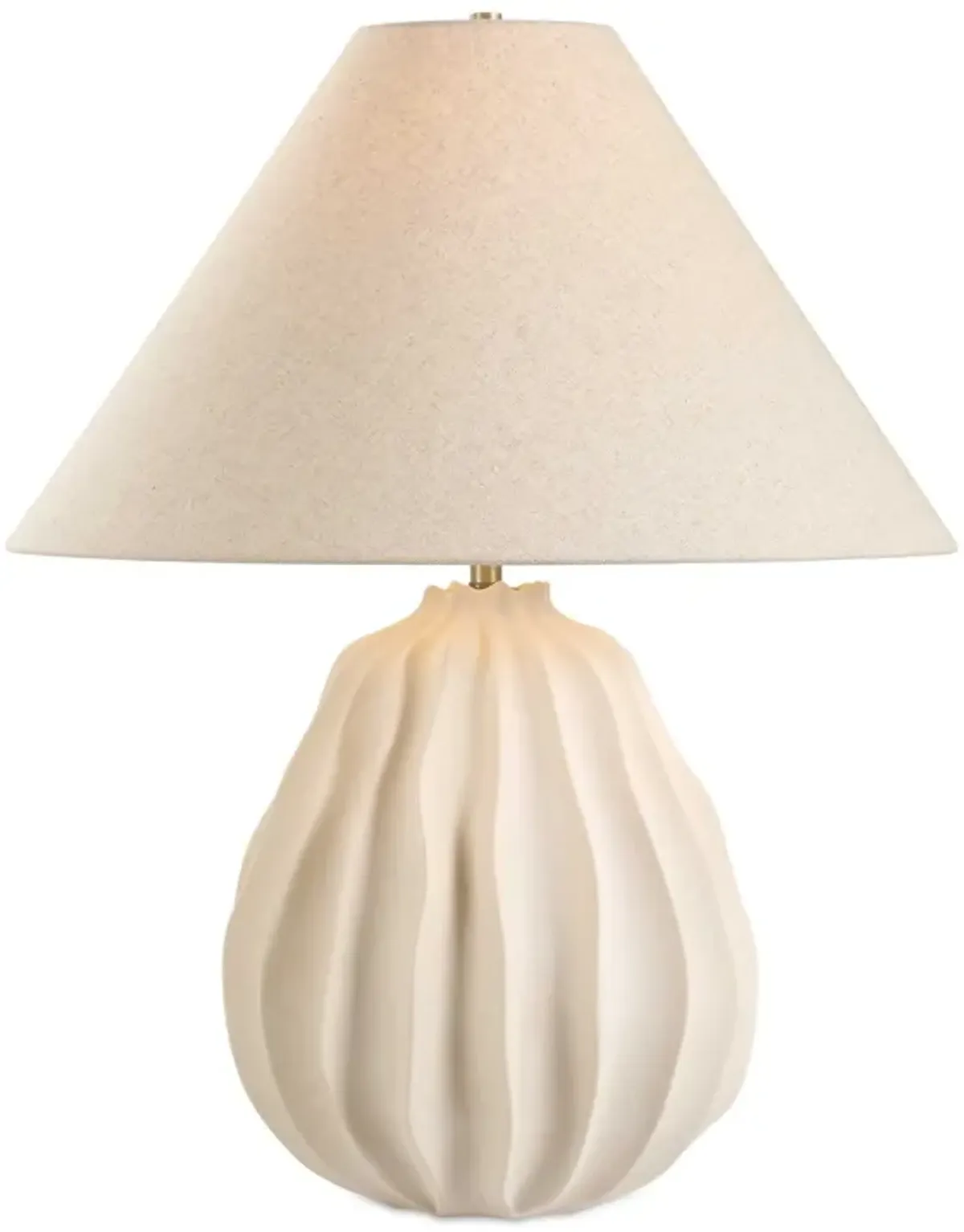 Javary Matte Beige Table Lamp