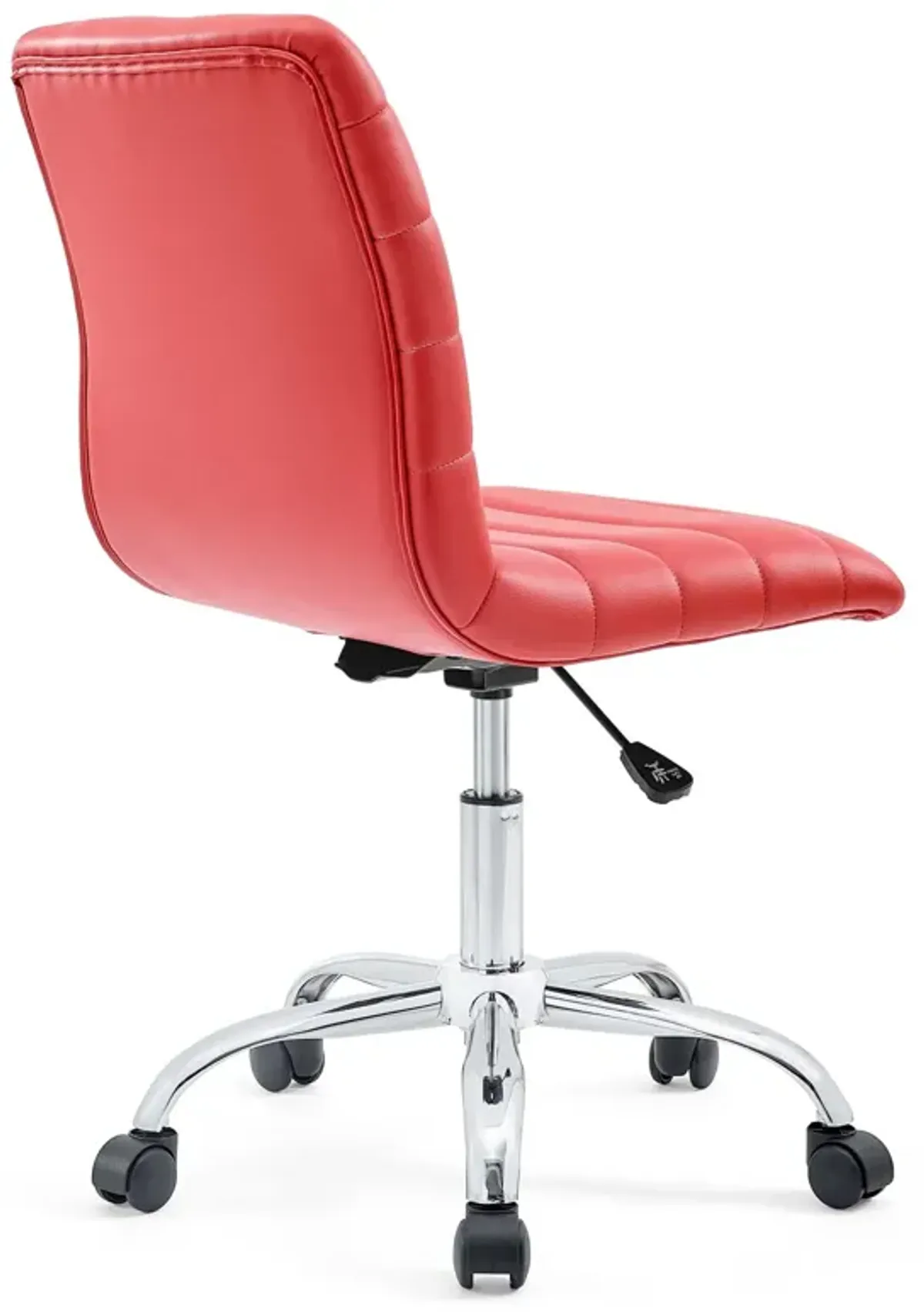 Ripple Armless Mid Back Vinyl Office Chair