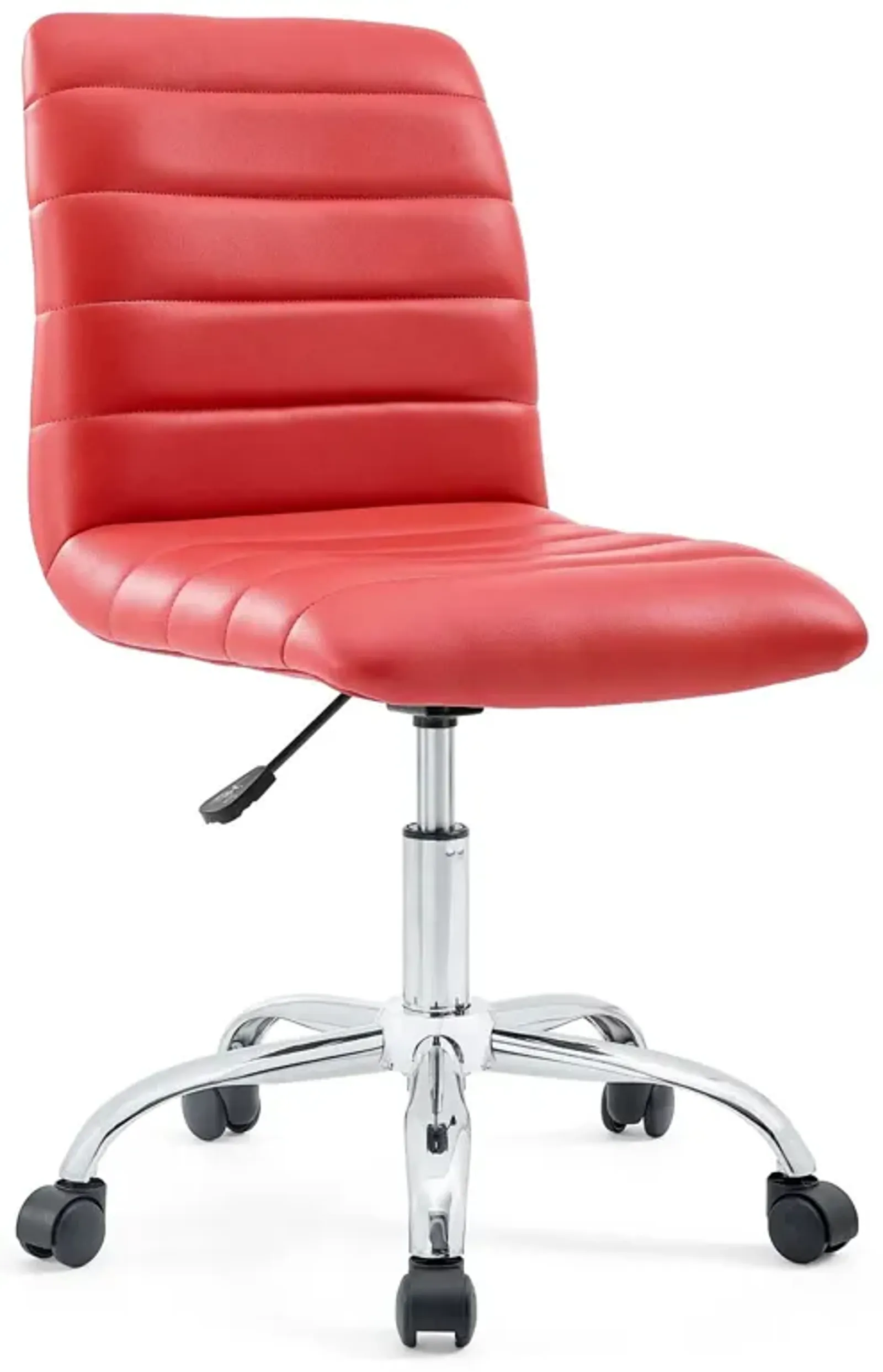 Ripple Armless Mid Back Vinyl Office Chair