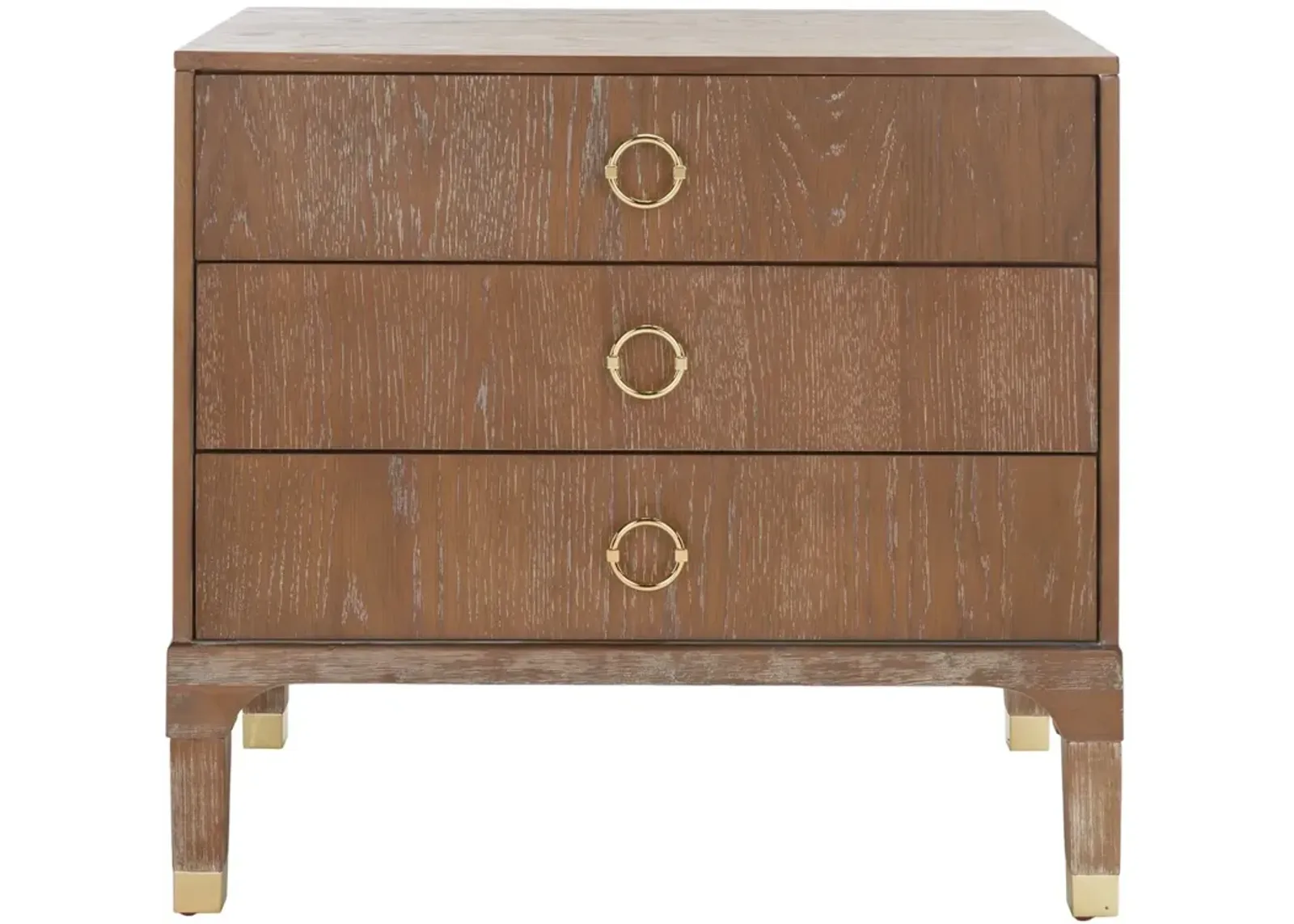 LORNA 3 DRAWER CONTEMPORARY NIGHT STAND