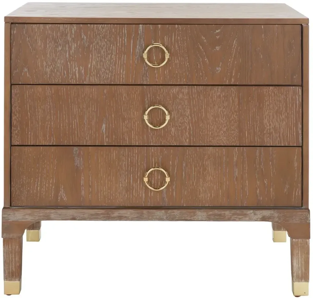 LORNA 3 DRAWER CONTEMPORARY NIGHT STAND