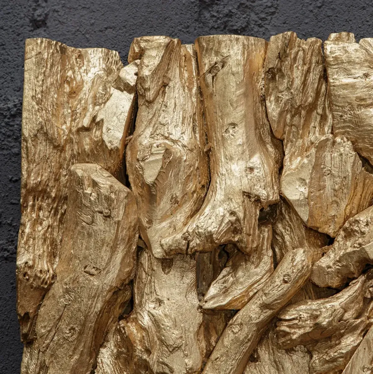 Rio Gold Wood Wall Decor