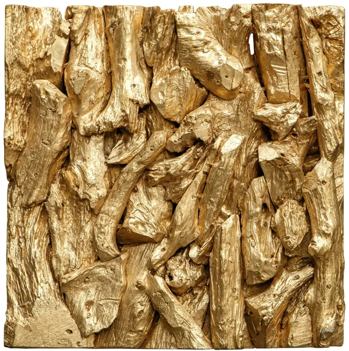 Rio Gold Wood Wall Decor