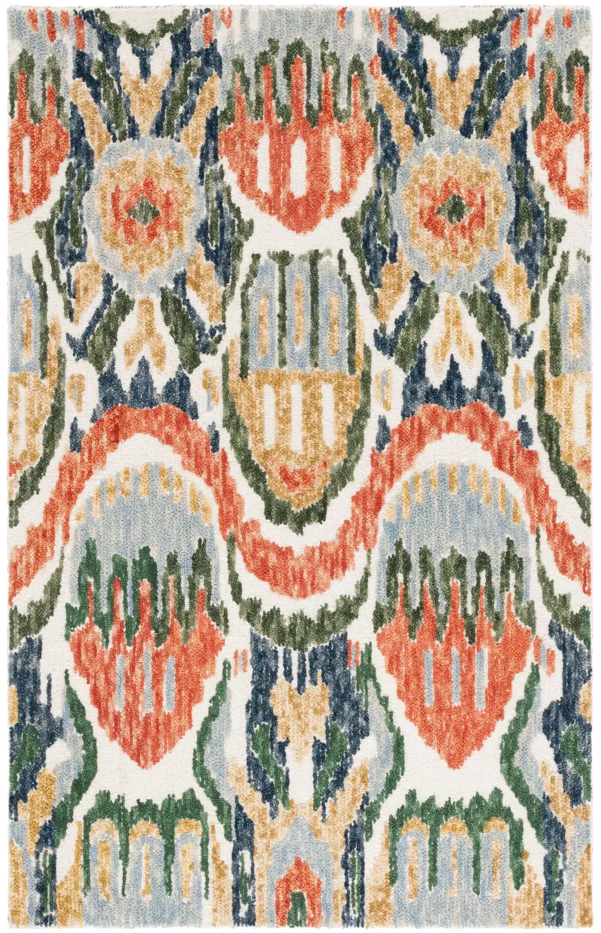 IKAT Hand Tufted 3' x 5' area rug