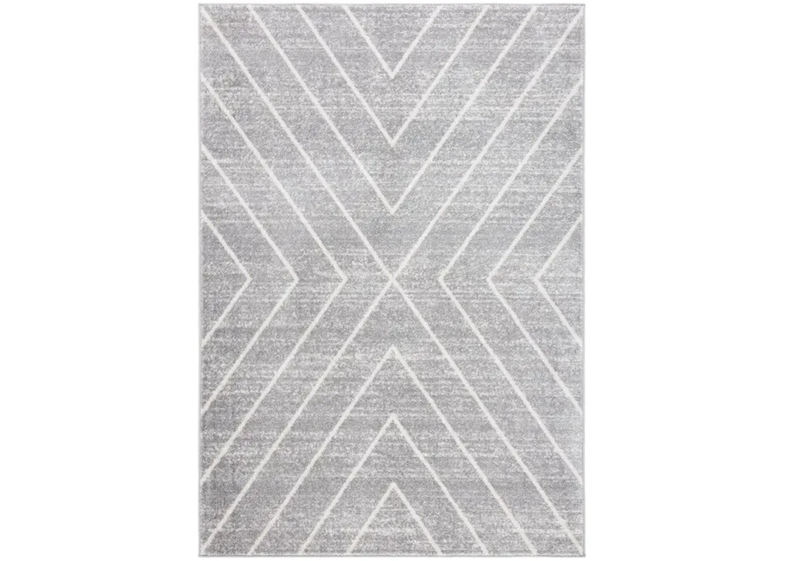 ADIRONDACK Contemporary Grey / Ivory 2'-6" X 8' Powerloomed Rug