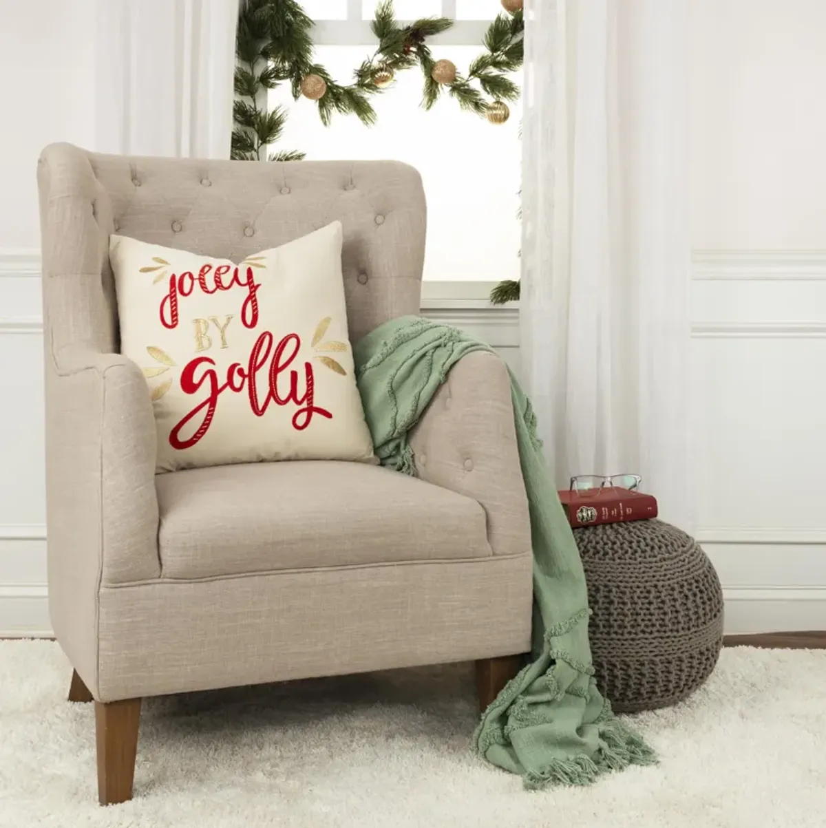 HOLIDAY 2022 Sentiment Red Pillow