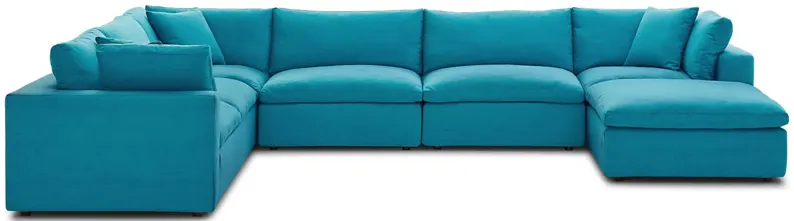 Commix Down Filled Overstuffed 7 Piece Sectional Sofa Set