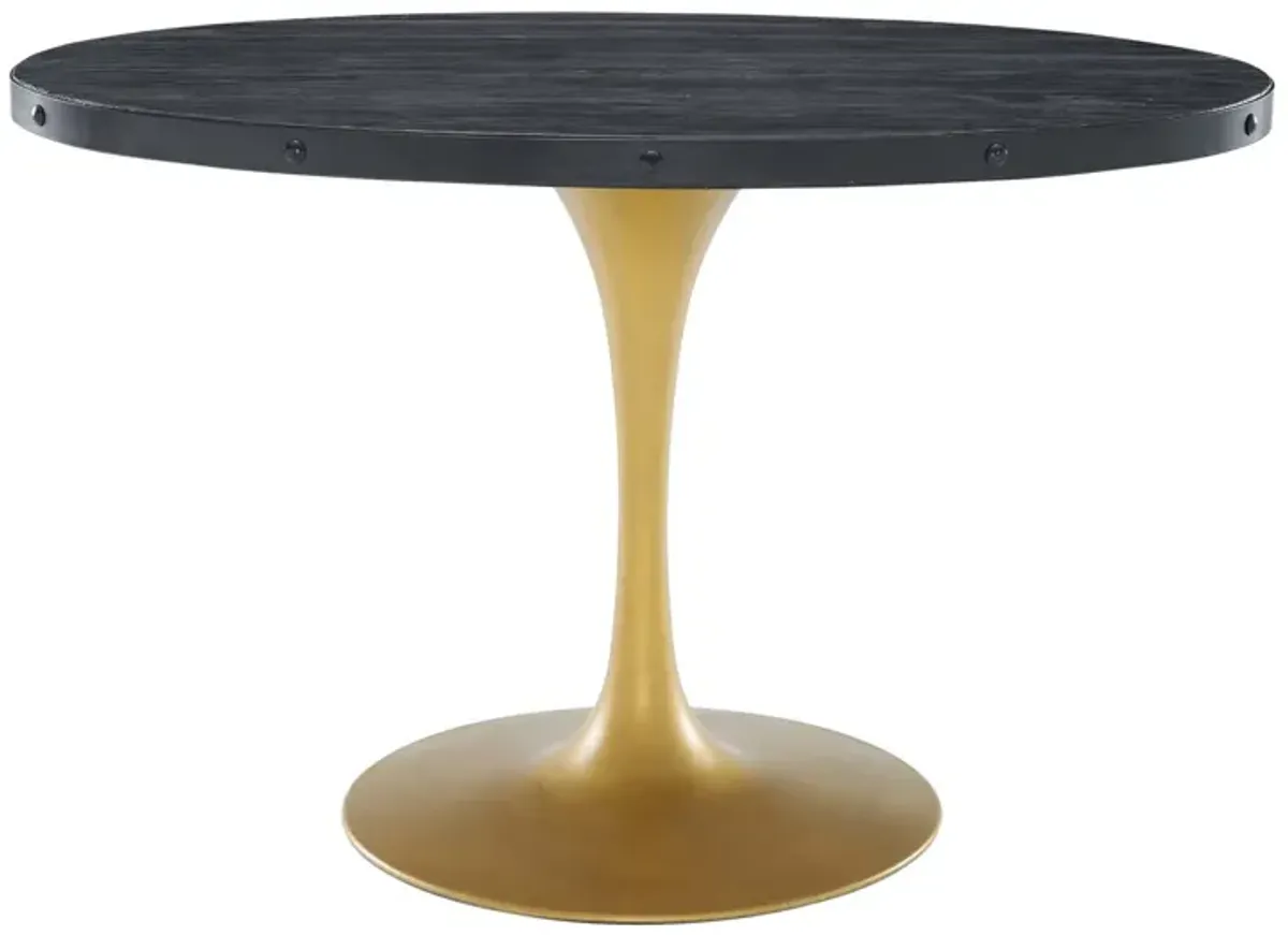 Drive 47" Oval Wood Top Dining Table