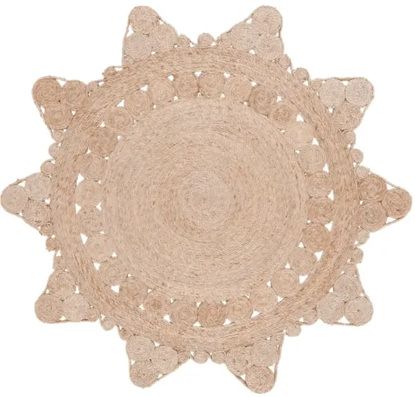 NATURAL FIBER 241 NATURAL 6' x 6' Round Round Rug