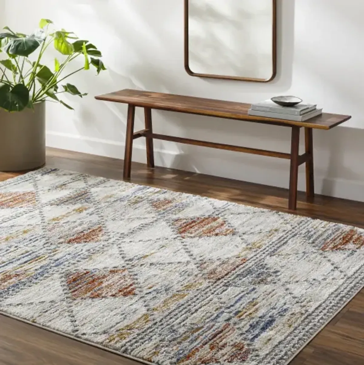 Liebe LBE-2303 5'3" x 7' Machine Woven Rug