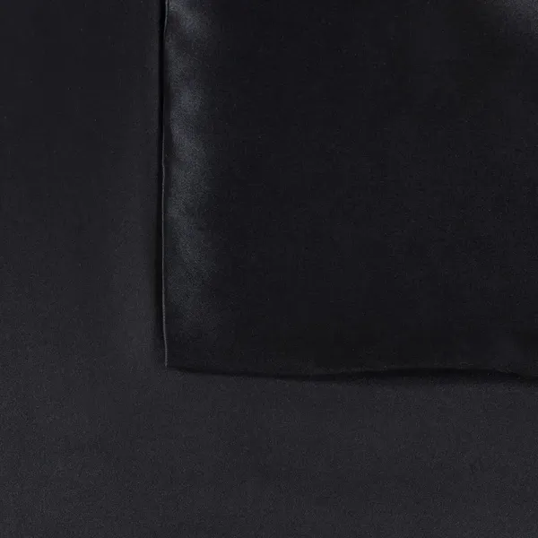 Madison Park 25MM Black 100% Mulberry Single Pillowcase