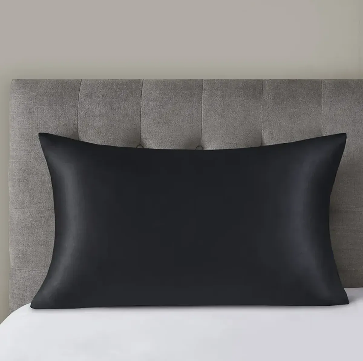 Madison Park 25MM Black 100% Mulberry Single Pillowcase