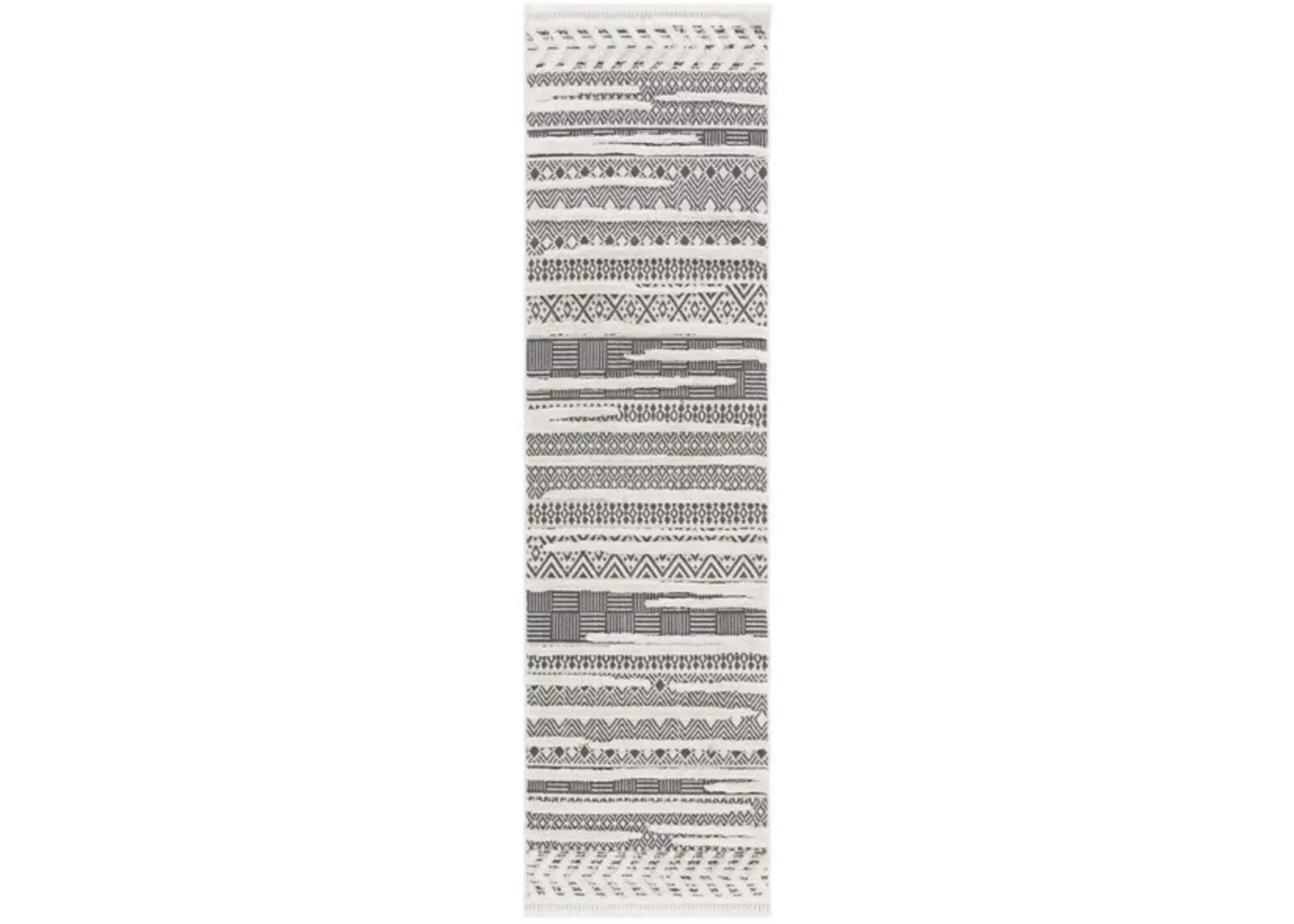 URBAN 204 Grey  2'-2' X 8' Runner Rug