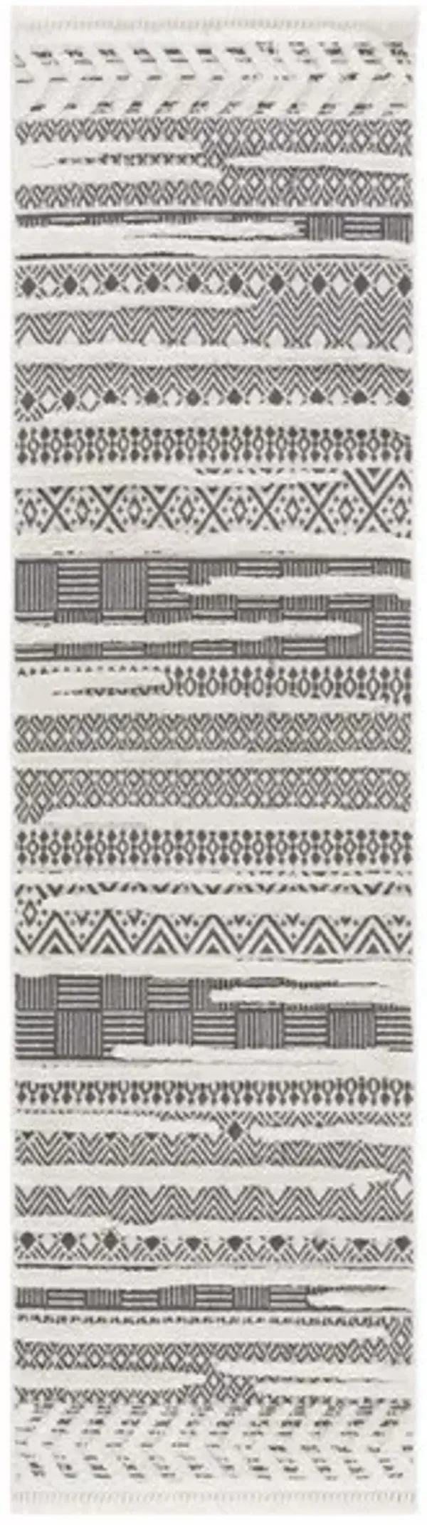 URBAN 204 Grey  2'-2' X 8' Runner Rug