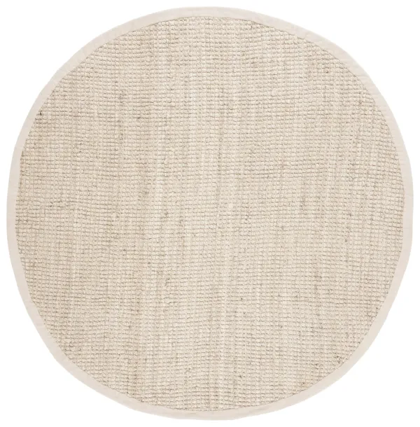 NATURAL FIBER Hand Woven 3' x 3' Round area rug