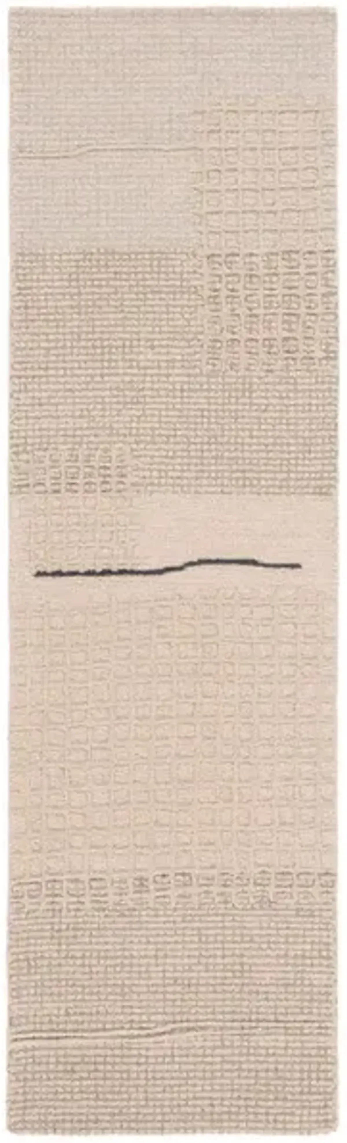 GENRE 202 Beige 2'-3' X 8' Runner Rug