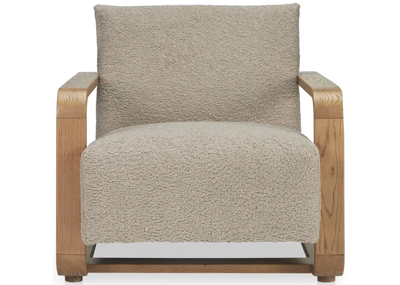 Eckersley Lounge Chair Beige Faux Shearling