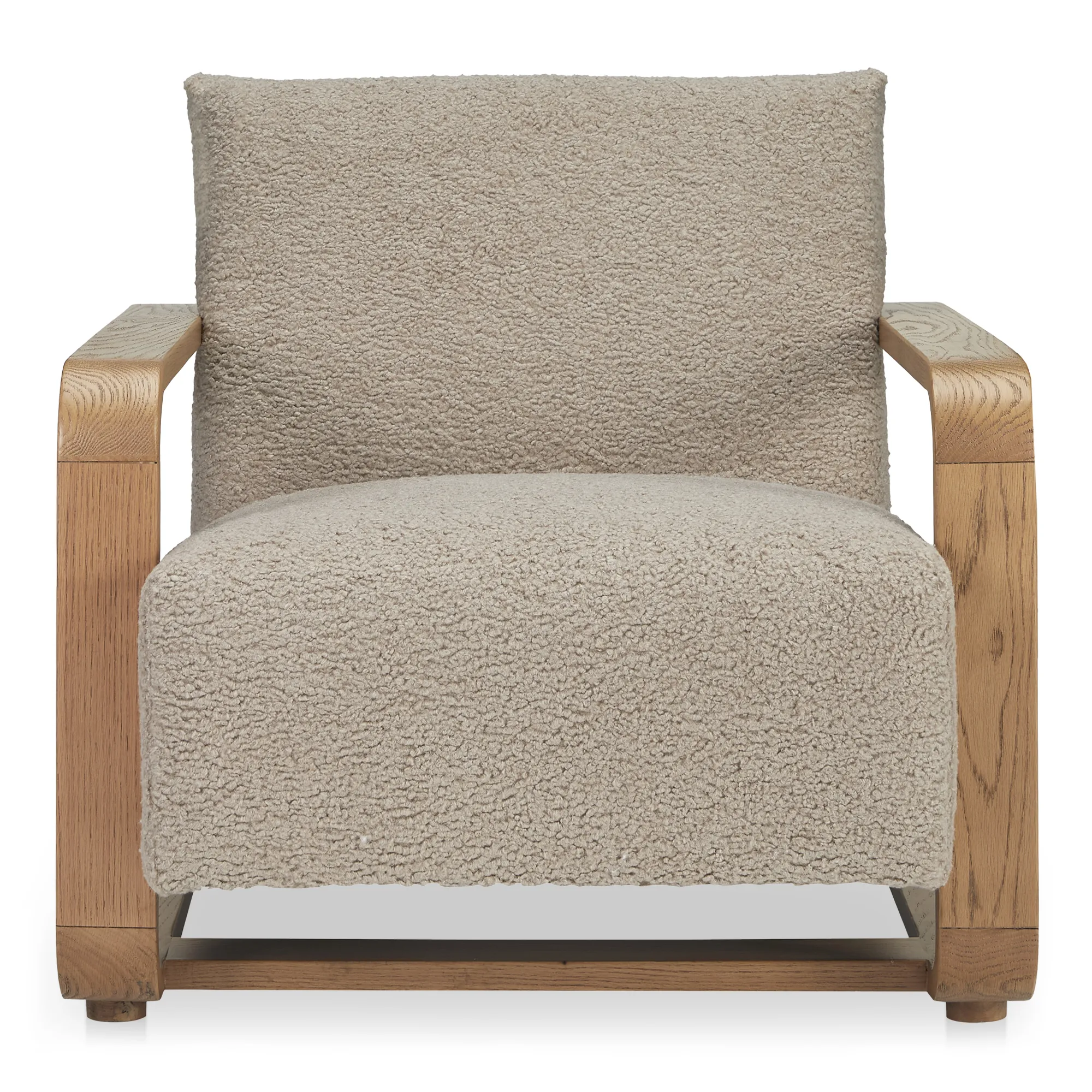 Eckersley Lounge Chair Beige Faux Shearling