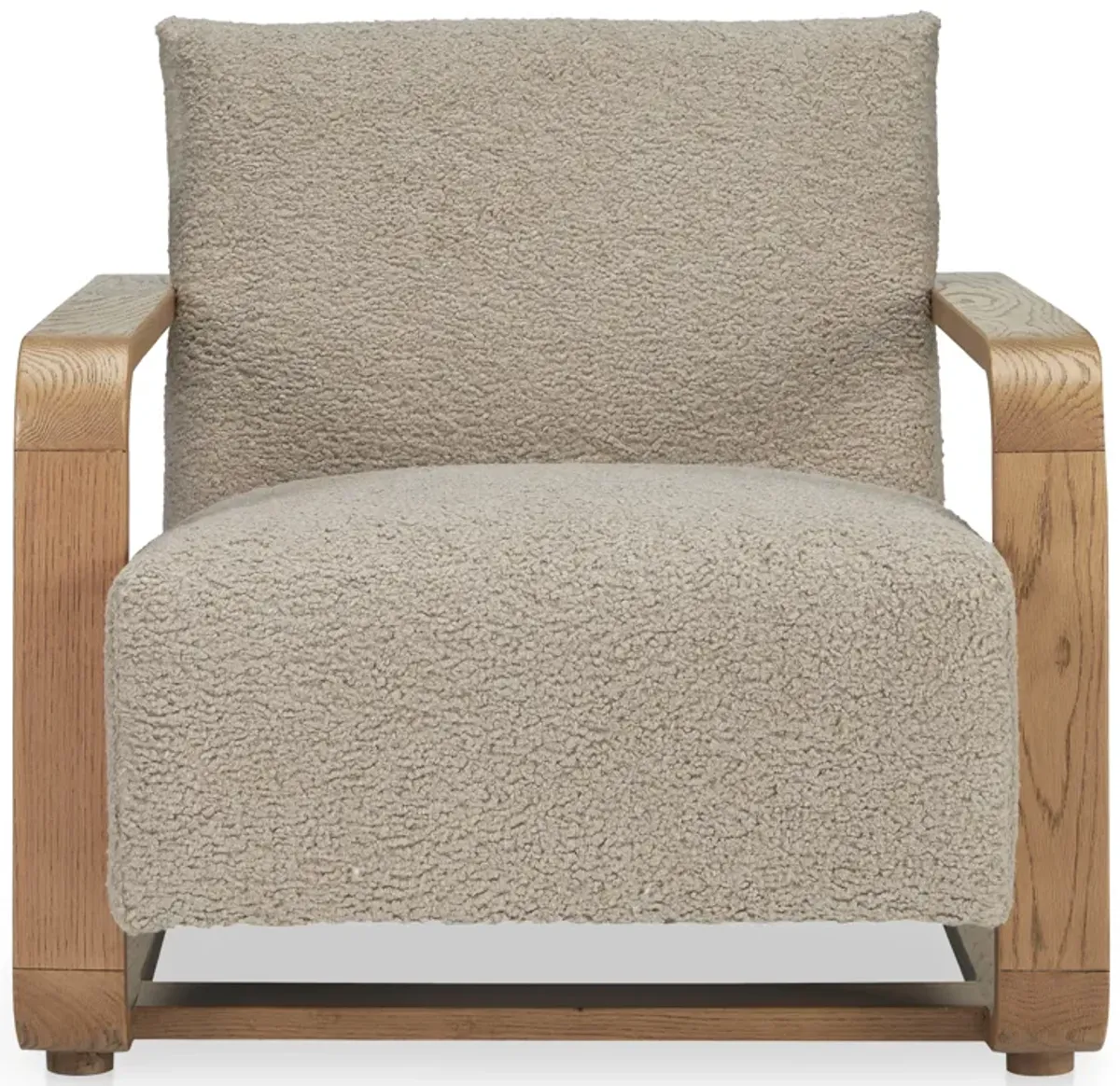 Eckersley Lounge Chair Beige Faux Shearling