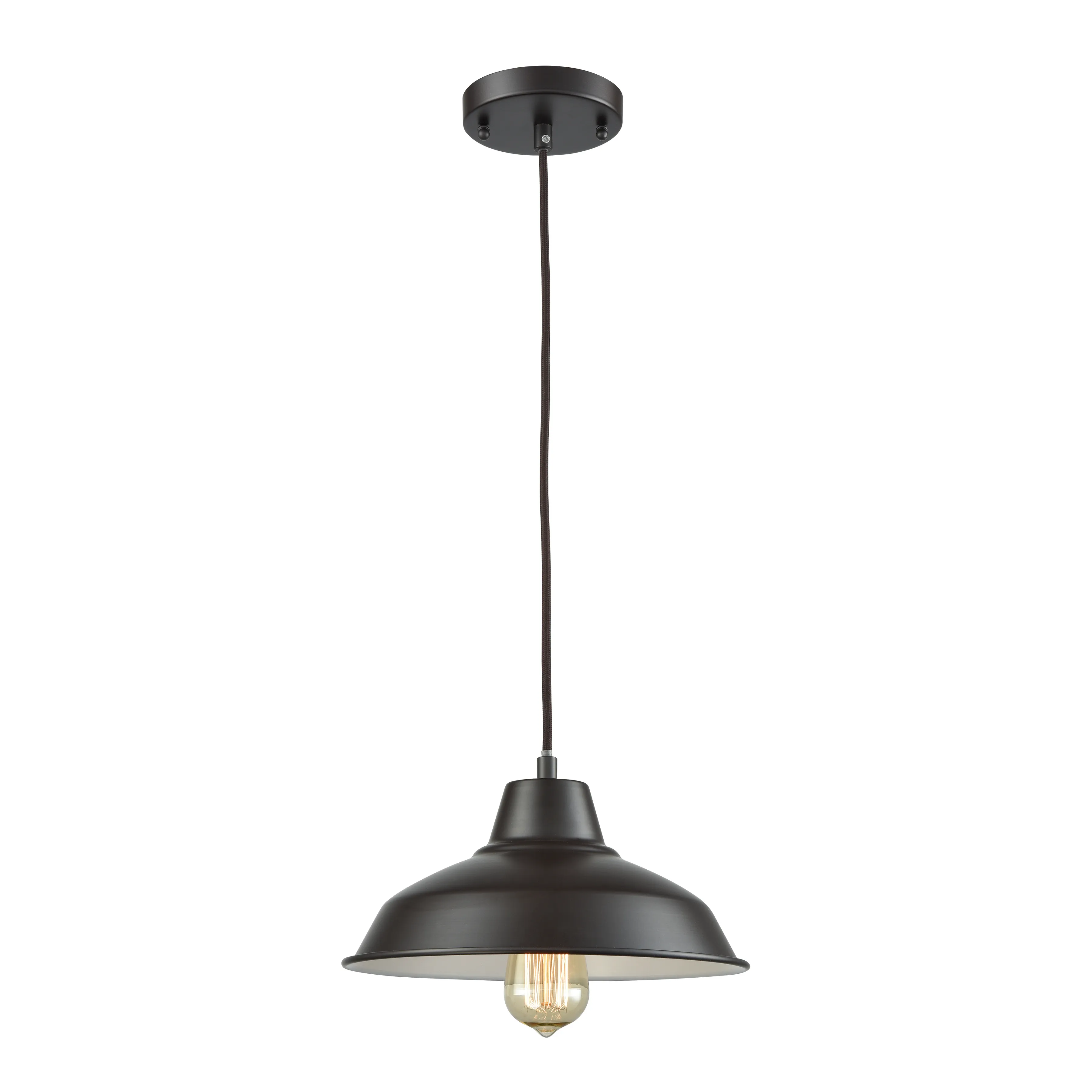 Classic Loft 11" Wide 1-Light Mini Pendant - Oil Rubbed Bronze