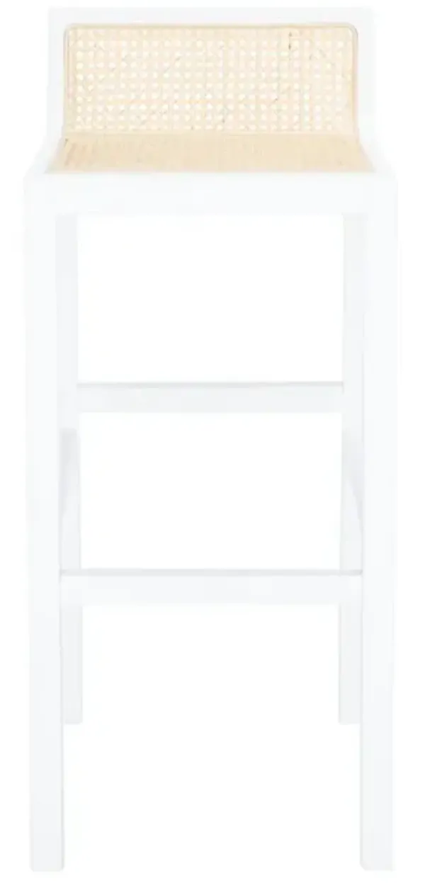 SAITO LOW BACK CANE BAR STOOL