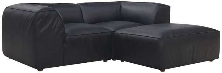 FORM NOOK MODULAR SECTIONAL VANTAGE BLACK LEATHER