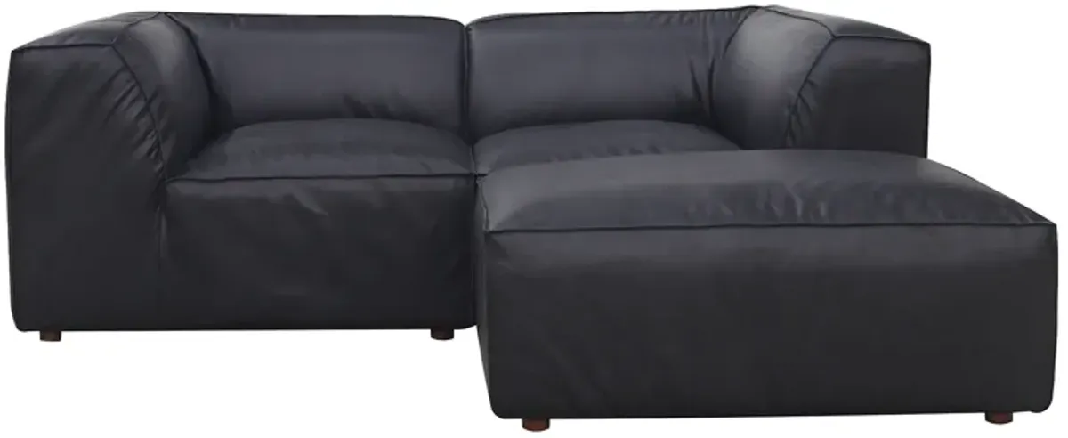 FORM NOOK MODULAR SECTIONAL VANTAGE BLACK LEATHER