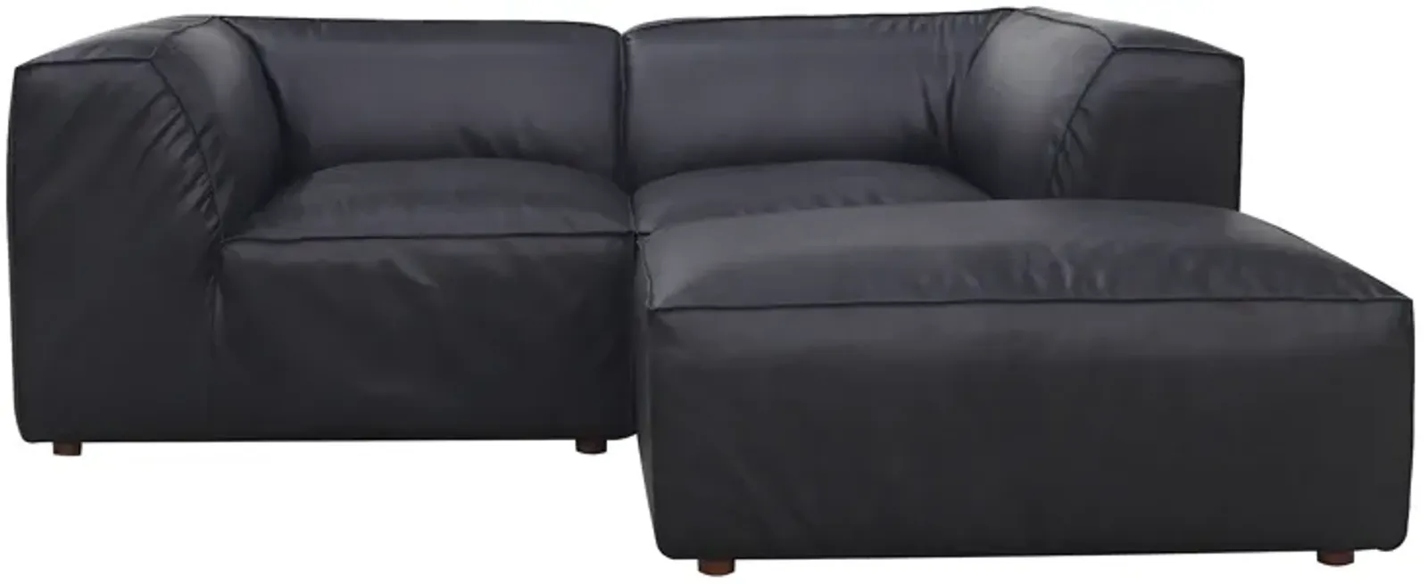 FORM NOOK MODULAR SECTIONAL VANTAGE BLACK LEATHER