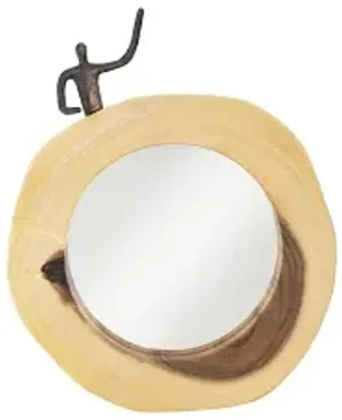 atlas cross cut mirror, small, half man, left