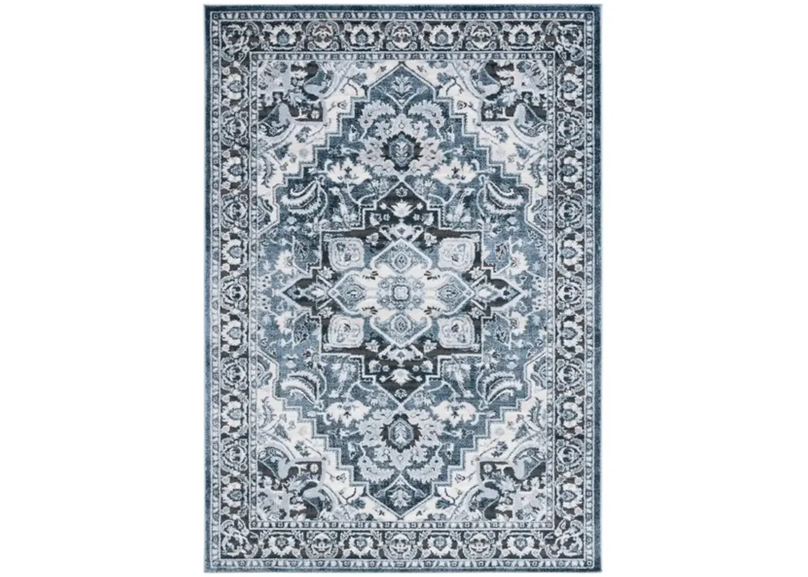 ROSEWOOD 112 Blue 8' X 10' Large Rectangle Rug