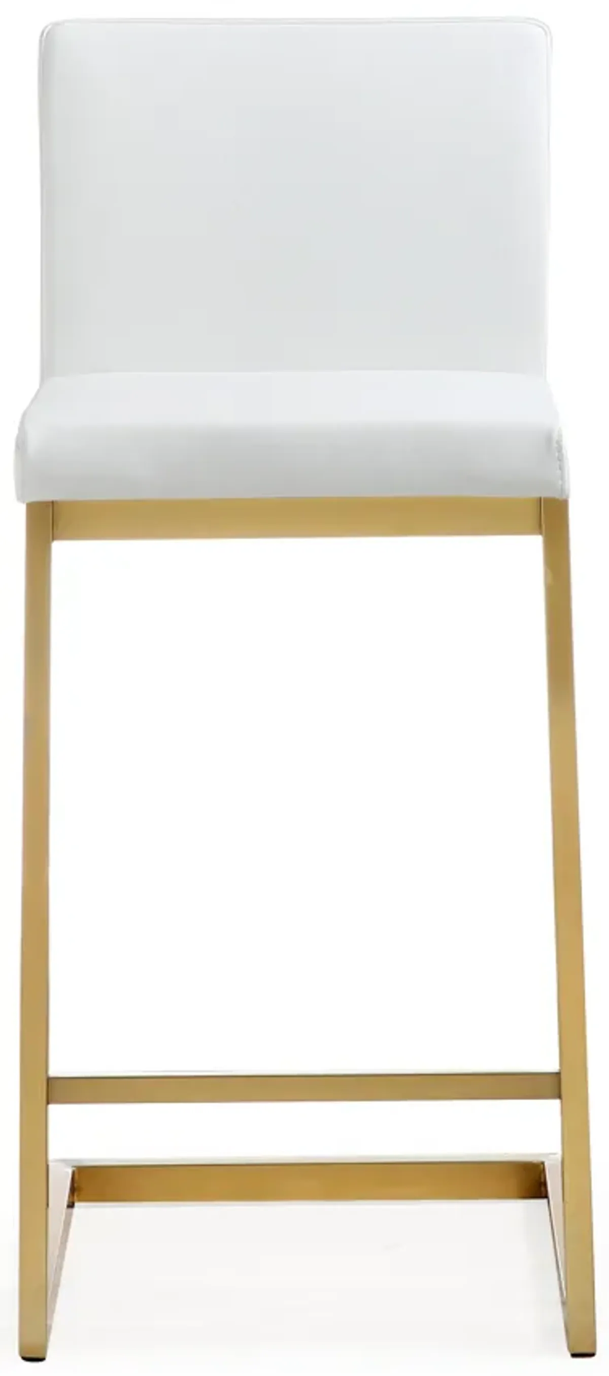 parma white gold steel counter stool (set of 2)