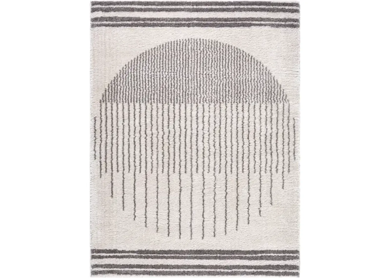 Fossay Shag FSG-2308 6'7" x 9' Machine Woven Rug