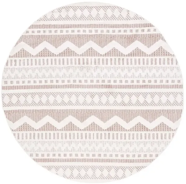 ALAMO 716 Beige 6'-7' X 6'-7' Round Round Rug