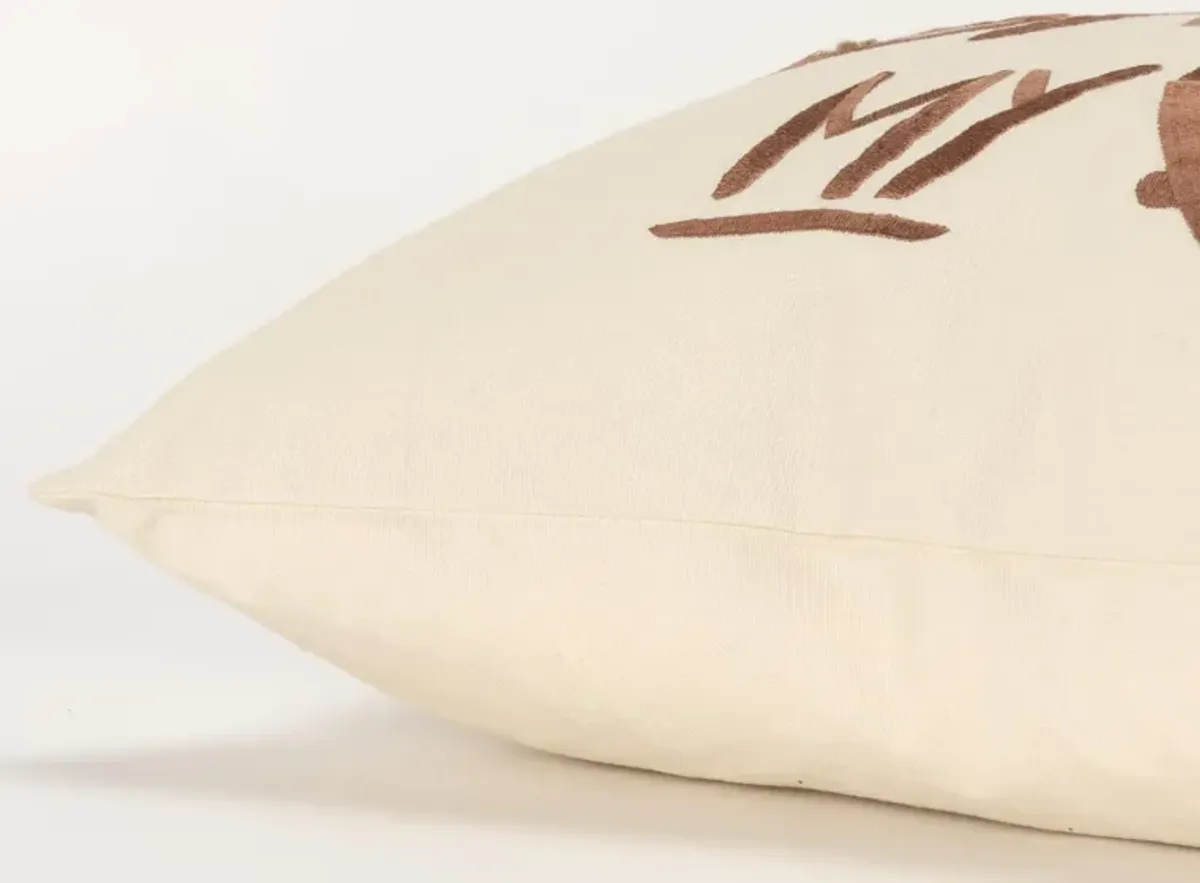 Sentiment Ivory Pillow