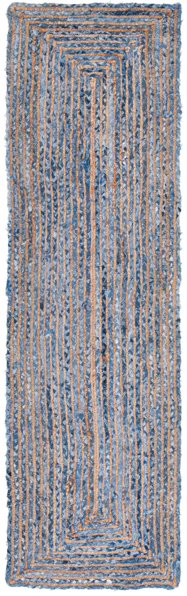 CAPE COD 202 BLUE  2'-3' x 22' Runner Rug