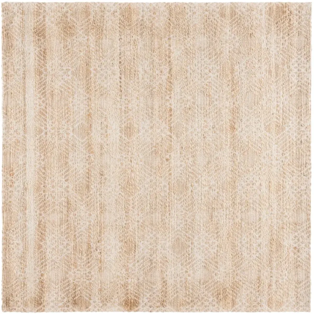 NATURAL FIBER 658 NATURAL  6'-6' x 6'-6' Square Square Rug