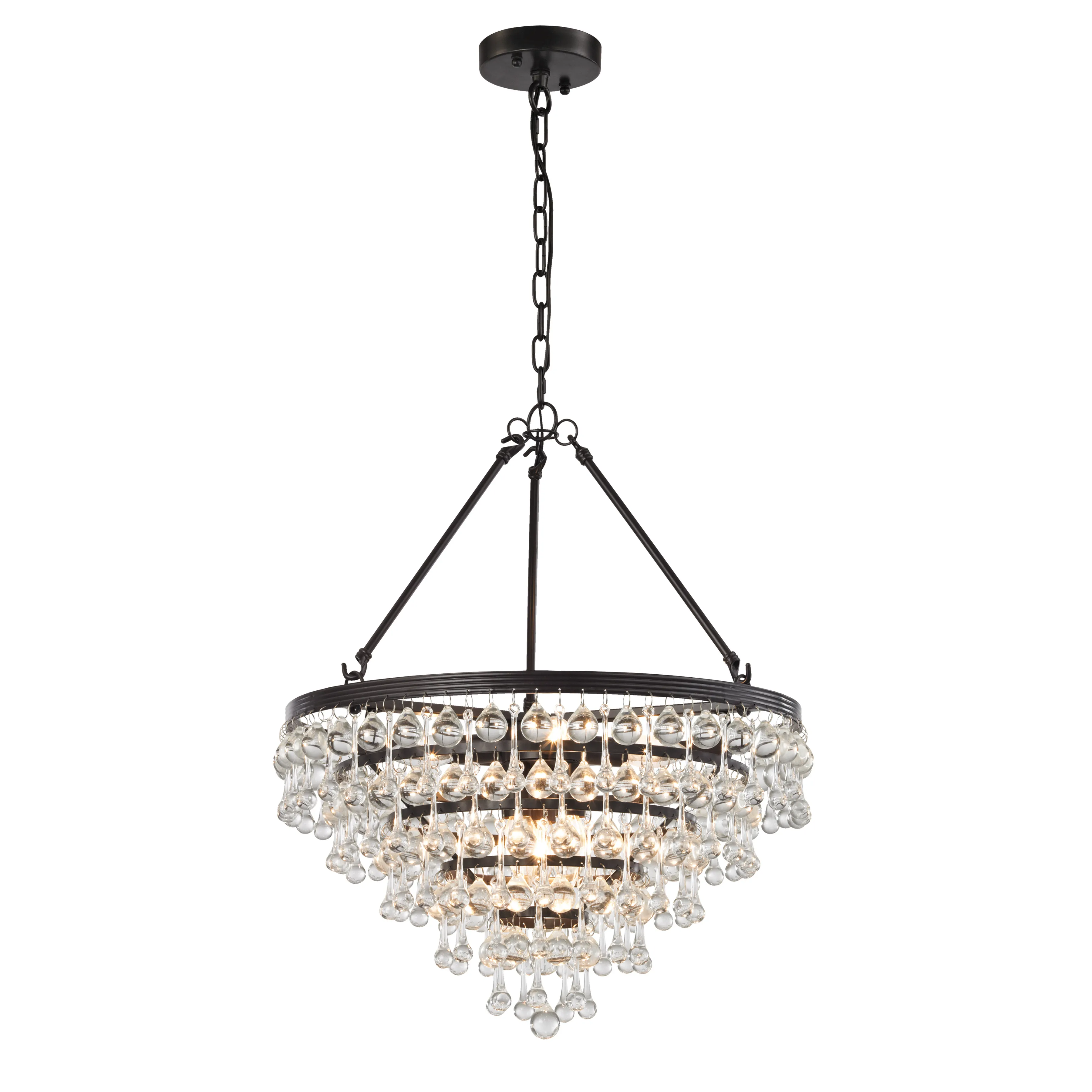 Ramira 19" Wide 6-Light Chandelier - Oil Rubbed Bronze