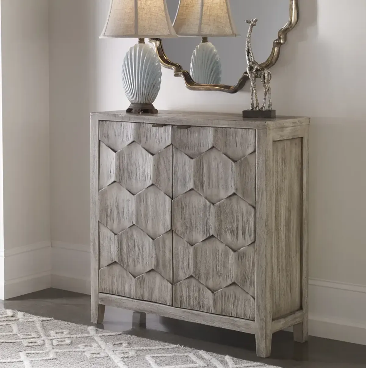 Catori Smoked Ivory Console Cabinet