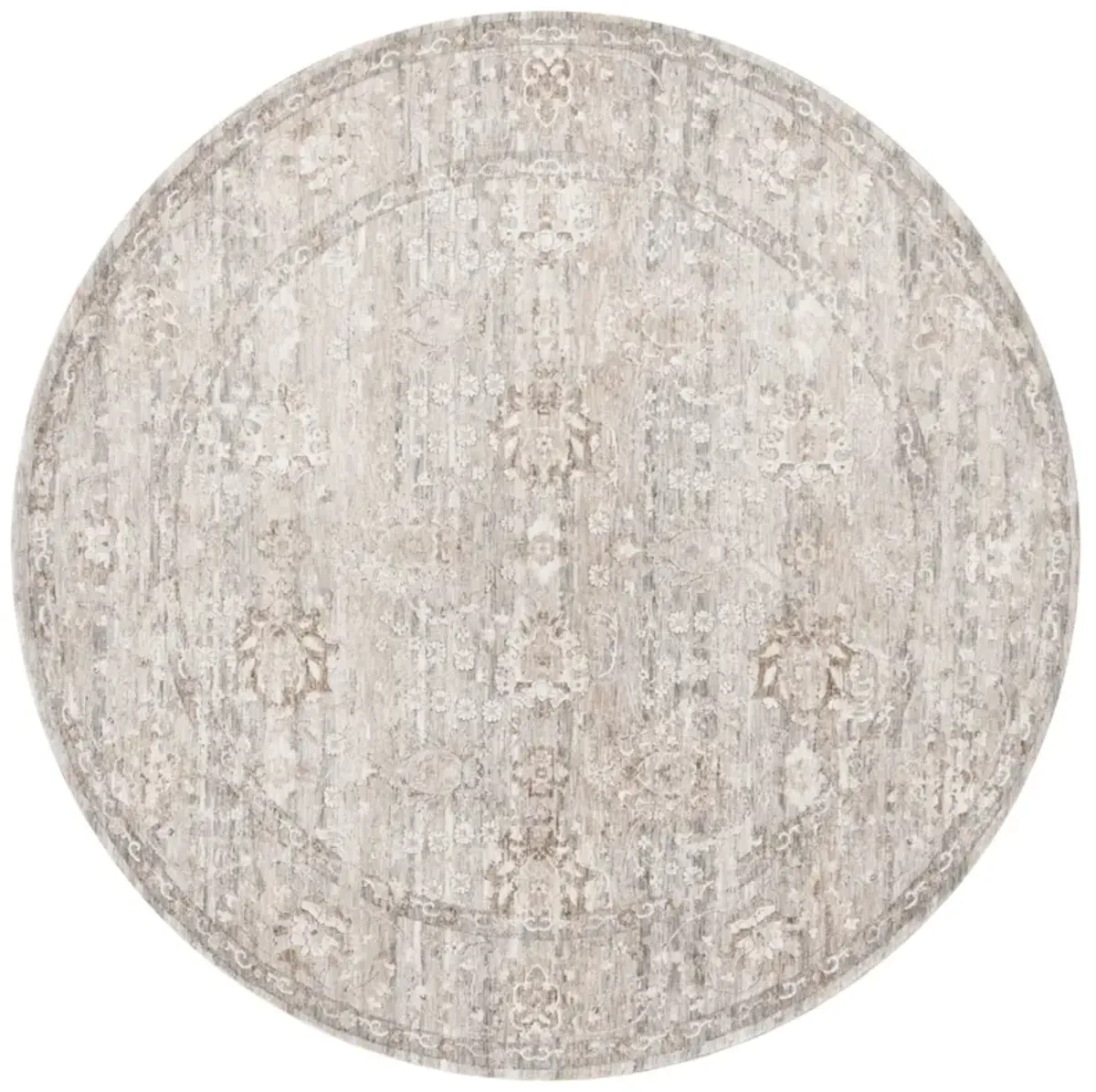 MASON 117 BEIGE  6'-3' x 6'-3' Round Round Rug