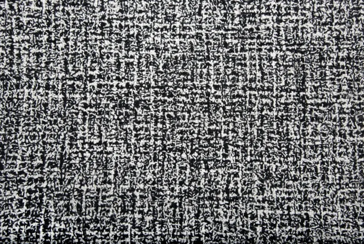 Brindleton Black/White Tweed Wool 8' x 8' Round Round  Rug