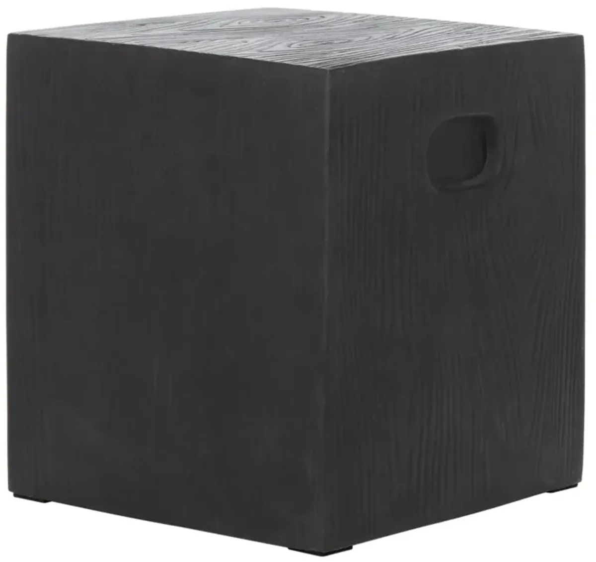 CUBE INDOOR/OUTDOOR MODERN CONCRETE 16.5 INCH H ACCENT TABLE