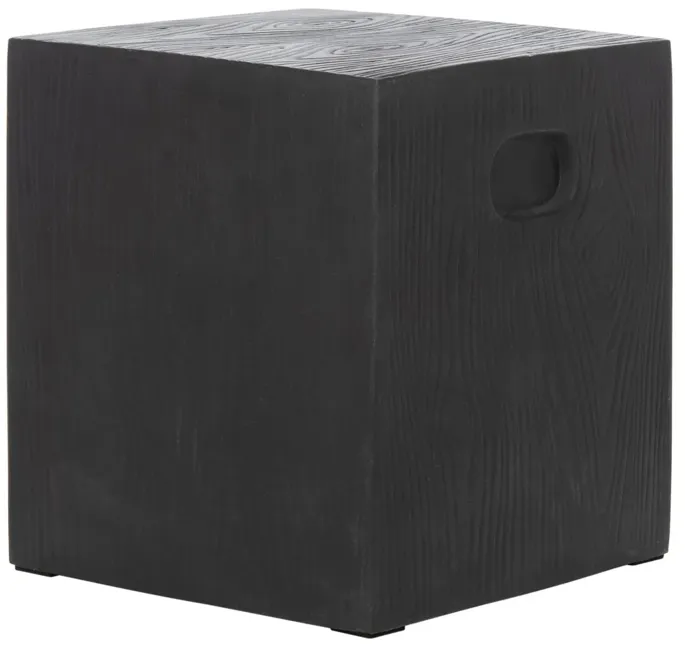 CUBE INDOOR/OUTDOOR MODERN CONCRETE 16.5 INCH H ACCENT TABLE