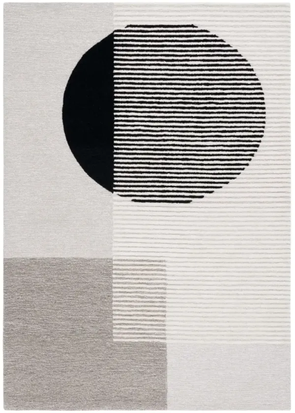 EBONY 252 BLACK  3' x 5' Small Rectangle Rug