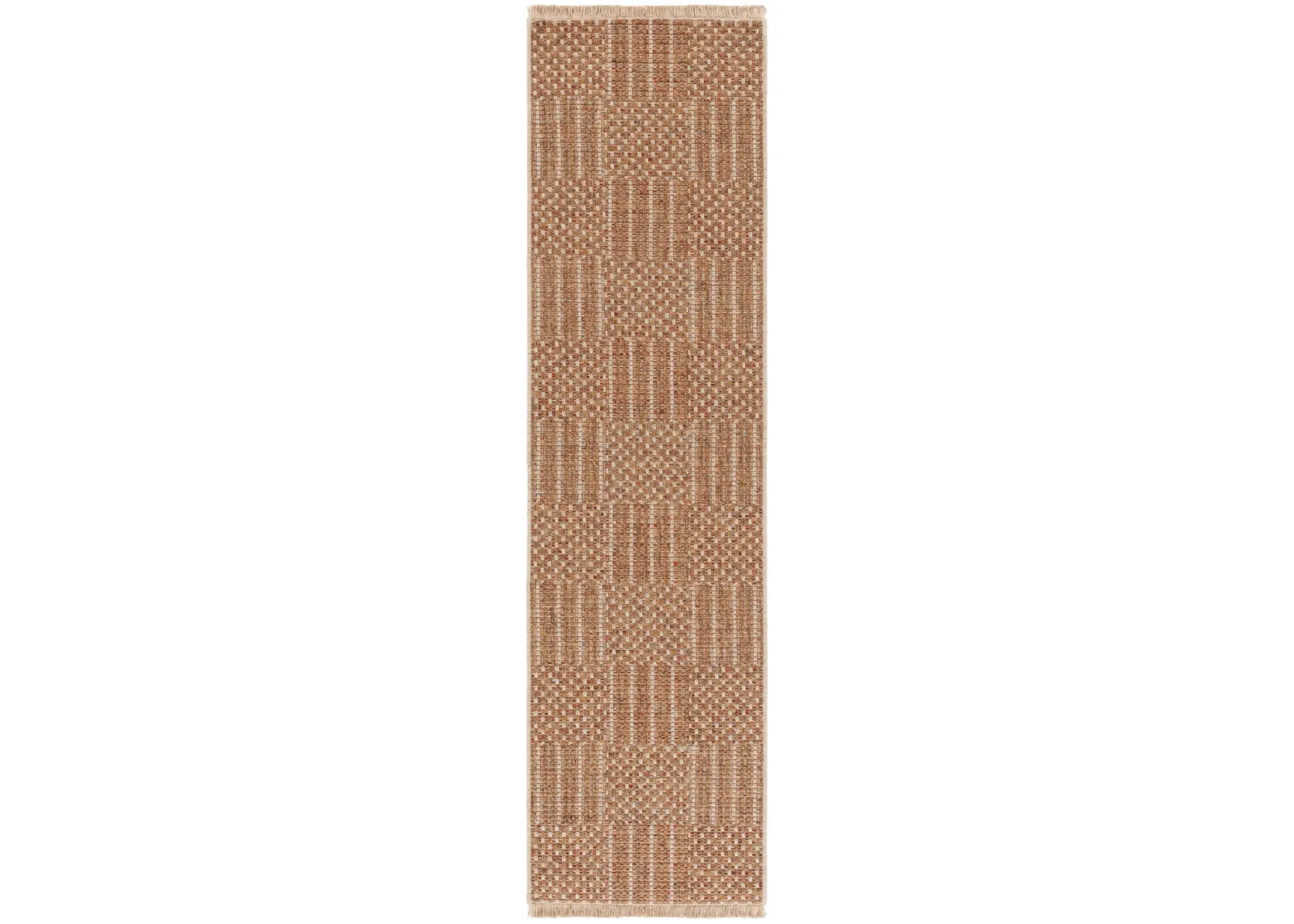 WICKER 154 NATURAL  2'-2' x 8' Runner Rug