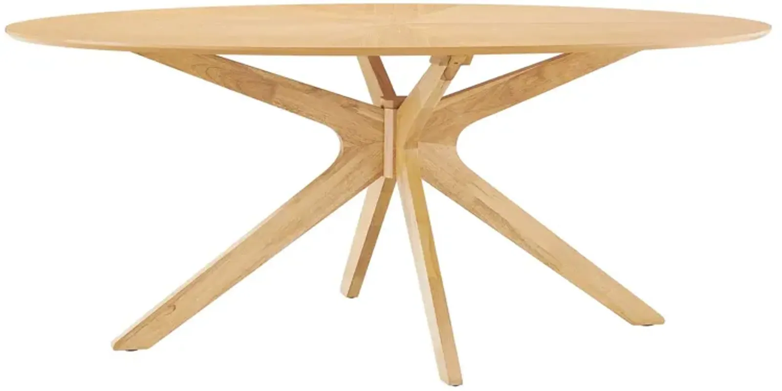 Crossroads 71" Oval Wood Dining Table