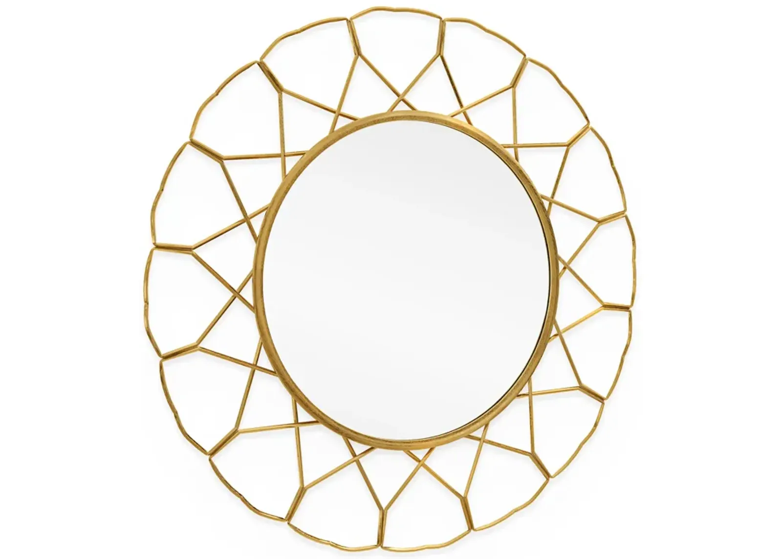 Mallory 33" Gold Metal Mirror