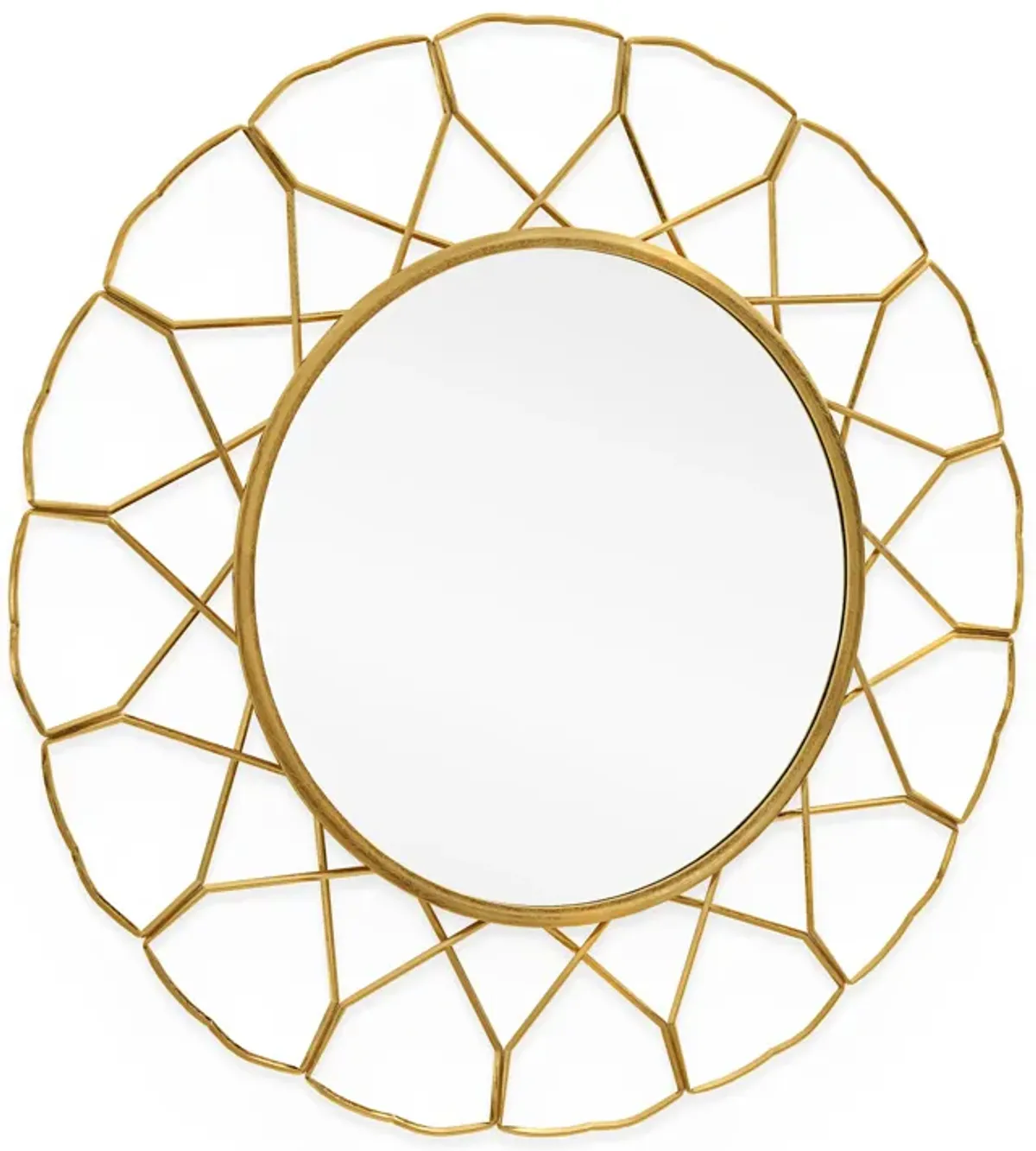 Mallory 33" Gold Metal Mirror