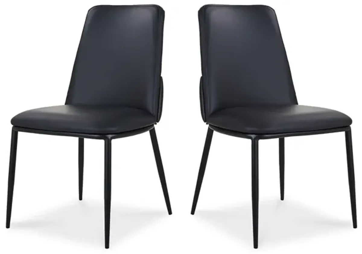 DOUGLAS DINING CHAIR BLACK-SET OF TWO