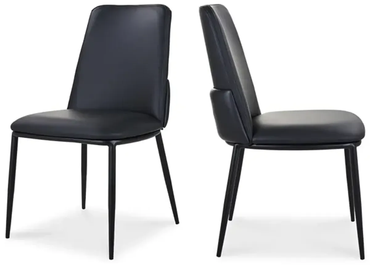 DOUGLAS DINING CHAIR BLACK-SET OF TWO